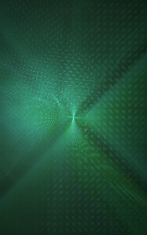 Abstract green digital art with fractal patterns