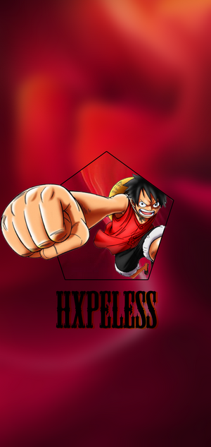 Monkey D. Luffy from One Piece punching forward