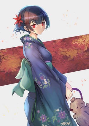 Rinze Morino from The Idolmaster: Shiny Colors in Kimono