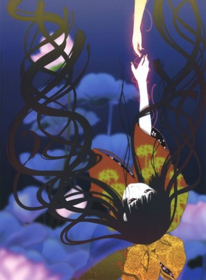 Enma Ai from Jigoku Shoujo reaching for a hand
