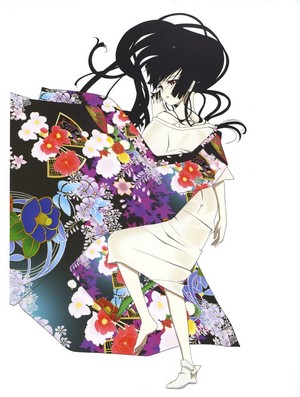 Enma Ai from Jigoku Shoujo with floral kimono