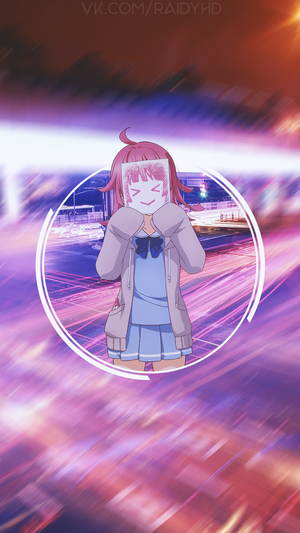 Anime girl with mask from Love Live Series