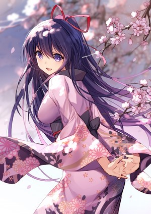 Yatogami Tohka from Date A Live in Kimono