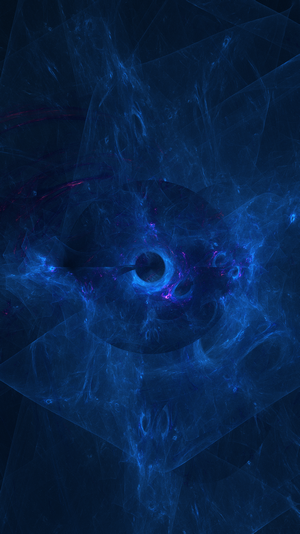 Abstract fractal art with blue and purple hues