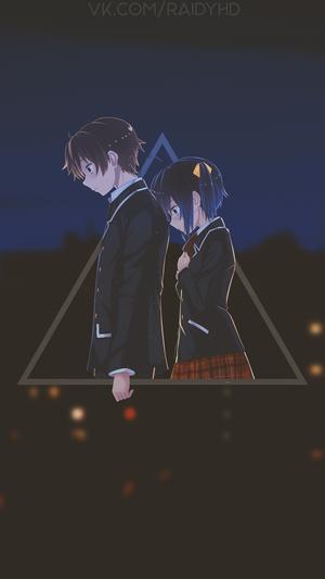 Togashi Yuta and Takanashi Rikka from Chunibyo demo Koi ga Shitai!