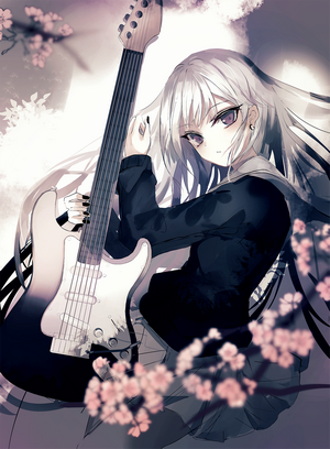 #1206897 Greennight, white hair, anime girls, original characters ...