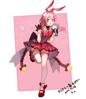 Anime girl with bunny ears from Honkai Impact 3rd