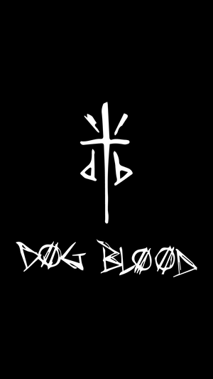 Dog Blood logo with symbol