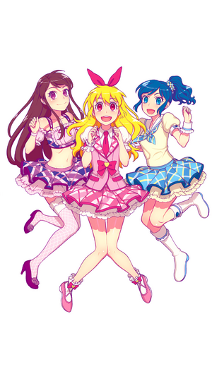Three girls from Aikatsu! posing