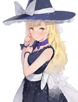 Kirisame Marisa Blonde Witch Hat Anime Girl