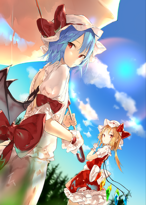 Remilia Scarlet and Flandre Scarlet from Touhou