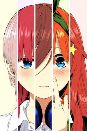 Nakano Quintuplets Anime Girls Portrait