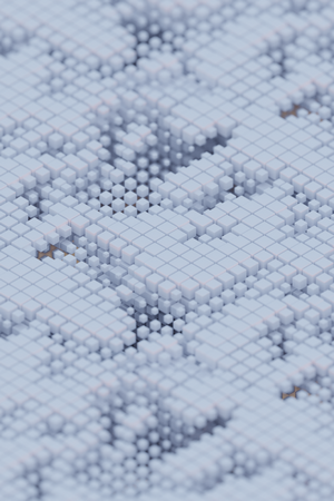 3D Abstract Digital Blender Cubes