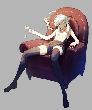 Chyko original character sitting in a chair