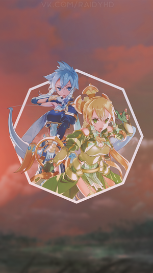 Kirigaya Suguha and Asada Shino from Sword Art Online Alicization