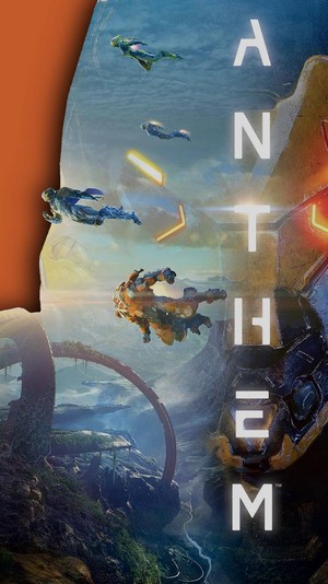 Anthem Javelins flying over a landscape