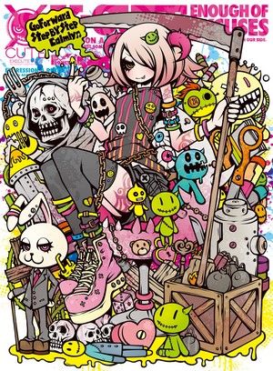 Project.C.K. original characters with grim reaper and cute monsters