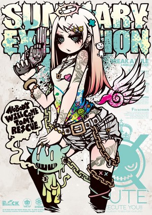 Summary Emotion Anime Girl with Gun