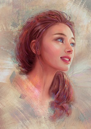 Mandy Jurgens portrait painting
