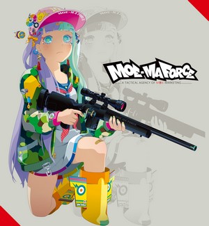 Moe-Ma Force Tactical Agency Anime Girl with Sniper Rifle