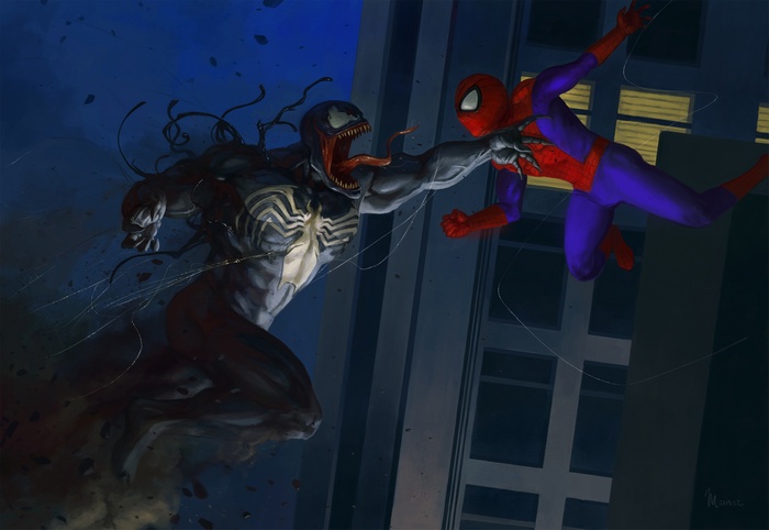 Spider-Man vs. Venom Artwork