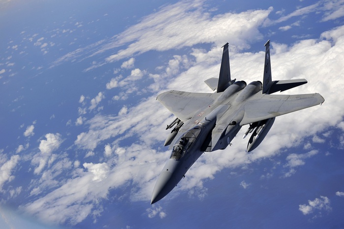 F-15 Eagle Fighter Jet in Flight