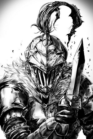 Goblin Slayer from Goblin Slayer holding a dagger