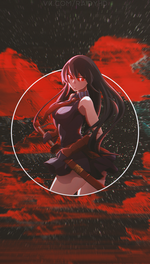 Akame from Akame ga Kill! with sword