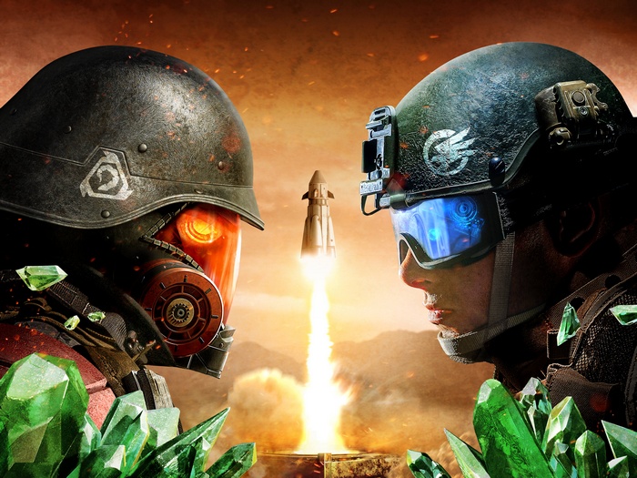 Command & Conquer: Rivals soldiers with rocket launch