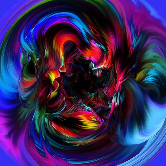 Paint, 5K, Neon art, Dark background, Colorful