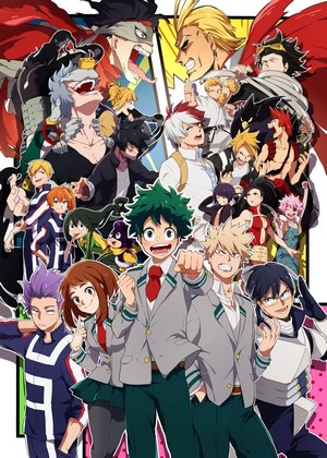 My Hero Academia characters group portrait