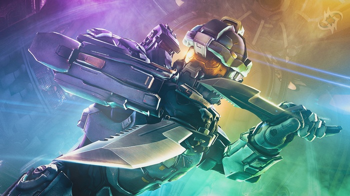 Fred from Halo 5: Guardians with knives 4K