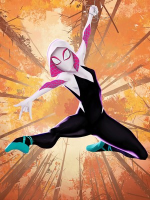 Spider-Gwen Artwork From Spider-Man: Into the Spider-Verse