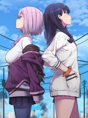 Rikka Takarada and Akane Shinjou from SSSS.GRIDMAN