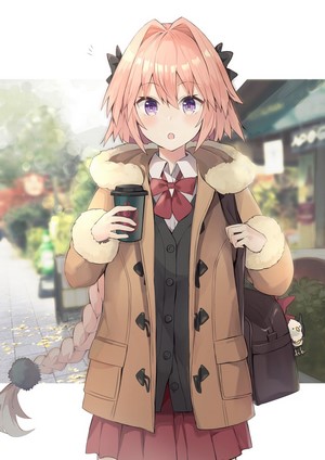 Astolfo from Fate/Apocrypha with coffee