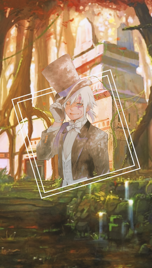 Allen Walker from D.Gray-man in a tuxedo