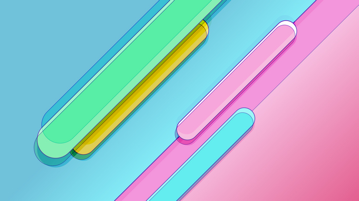 Bubbles, Blue, Cross lines, 5K, Stripes, Pink