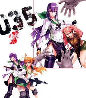 Highschool of the Dead characters with weapons