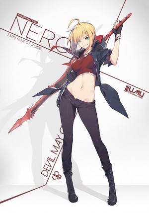 Nero Claudius from Fate/Grand Order with sword