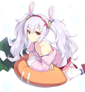 Laffey from Azur Lane with a carrot
