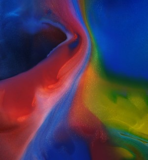 Abstract colorful fluid art with swirling patterns