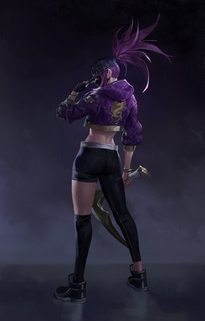 Akali from League of Legends Artwork