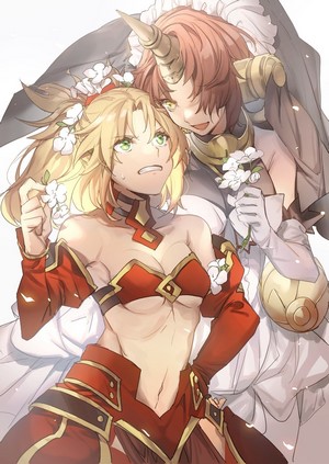 Saber of Red and Berserker of Black Interaction Fate Series