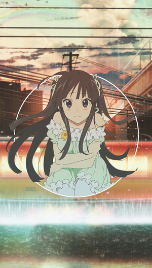 Akiyama Mio from K-ON! in a light green dress