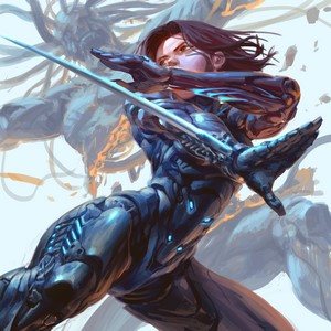 Alita from Battle Angel Alita in a fighting stance