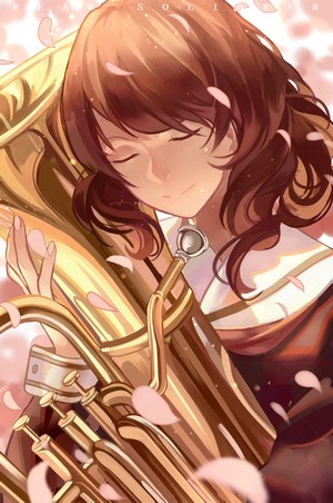 Oumae Kumiko from Hibike! Euphonium with Tuba