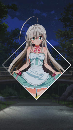 Nyaruko from Haiyore! Nyaruko-san in a park