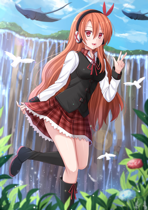Chelsea from Akame ga Kill! in a natural setting