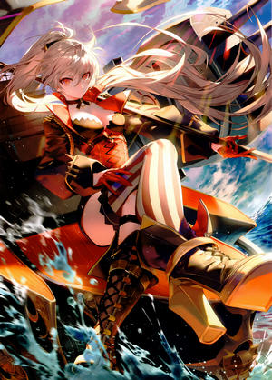 Jean Bart from Azur Lane on a ship
