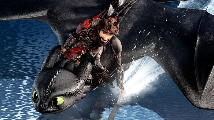 Hiccup and Toothless from How to Train Your Dragon: The Hidden World